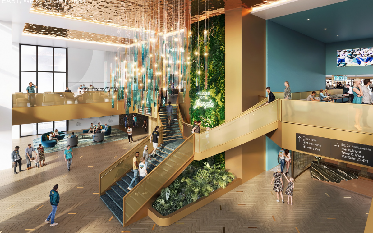 HOK reveals interiors for Jacksonville Jaguars stadium redefining fan experience
