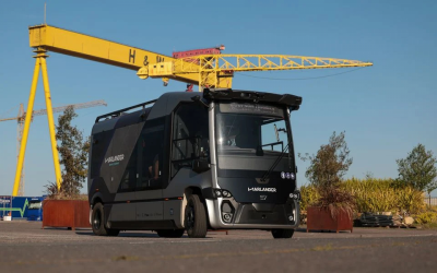 Self-driving shuttle hits the road in Belfast Harbour